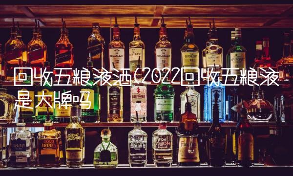 回收五粮液酒(2022回收五粮液是大牌吗